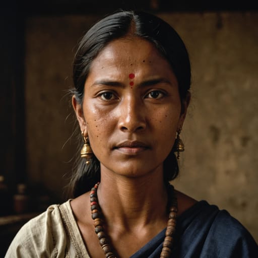 Ahom, rendered by Stable Image Core from the shared prompt, AI-generated adult subject