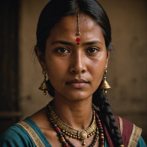 Ahom, rendered by Stable Image Core from the shared prompt, AI-generated adult subject