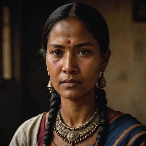 Ahom, rendered by Stable Image Core from the shared prompt, AI-generated adult subject