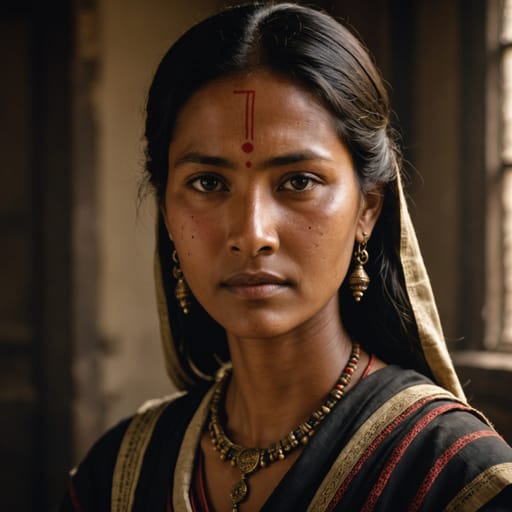 Ahom, rendered by Stable Image Core from the shared prompt, AI-generated adult subject