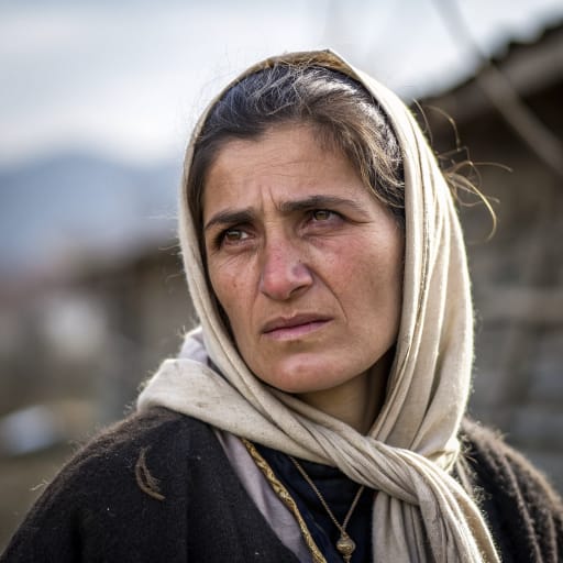 Albanians, rendered by Recraft V3 from the shared prompt, AI-generated adult subject