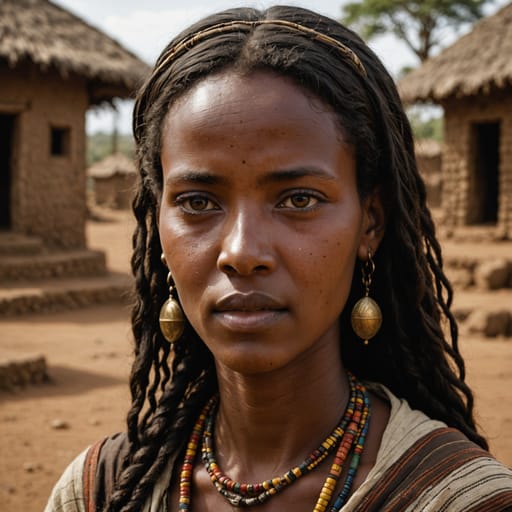 Amhara, rendered by Stable Image Core from the shared prompt, AI-generated adult subject