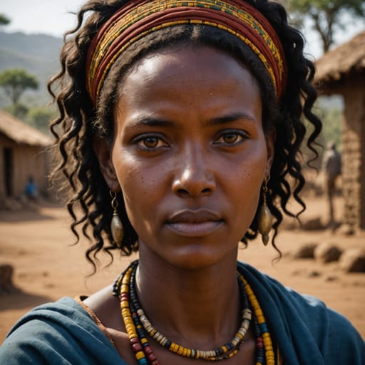 Amhara, rendered by Stable Image Core from the shared prompt, AI-generated adult subject