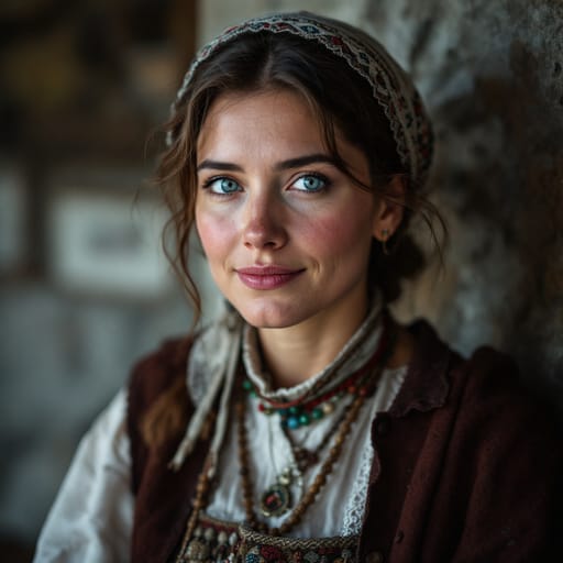Austrians, rendered by FLUX 1.1 Pro from the shared prompt, AI-generated adult subject
