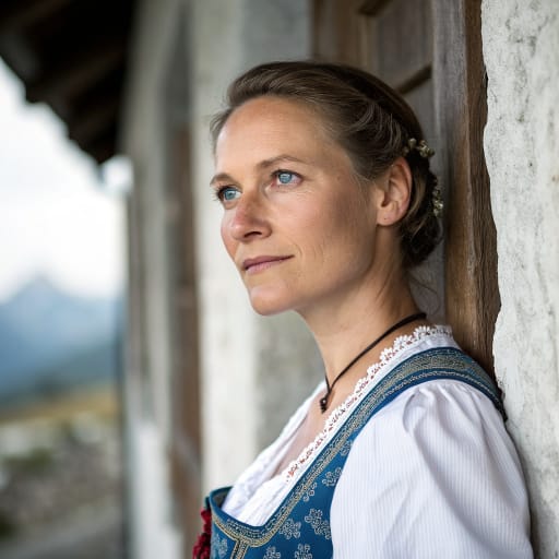 Austrians, rendered by Recraft V3 from the shared prompt, AI-generated adult subject