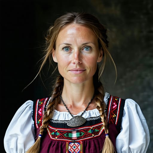 Austrians, rendered by Stable Diffusion 3.5 Large from the shared prompt, AI-generated adult subject