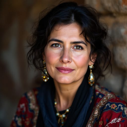 Azerbaijanis, rendered by FLUX 1.1 Pro from the shared prompt, AI-generated adult subject
