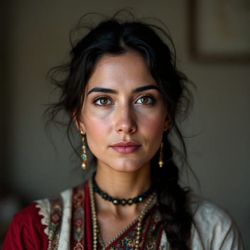 Azerbaijanis, rendered by FLUX 1.1 Pro from the shared prompt, AI-generated adult subject