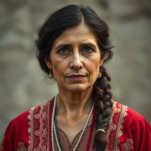 Azerbaijanis, rendered by FLUX.1 schnell from the shared prompt, AI-generated adult subject