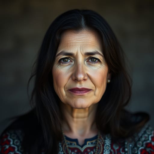 Azerbaijanis, rendered by FLUX.1 schnell from the shared prompt, AI-generated adult subject