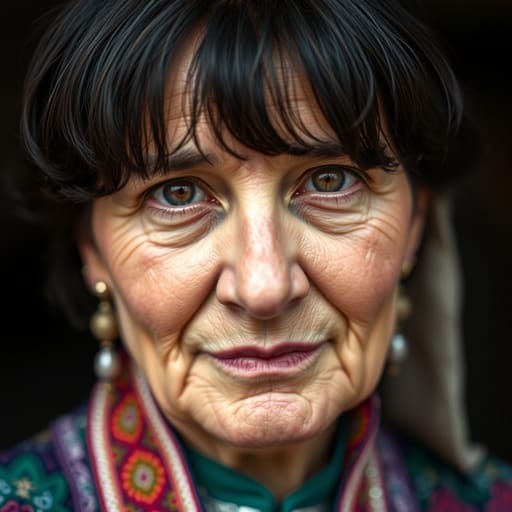 Azerbaijanis, rendered by FLUX.1 schnell from the shared prompt, AI-generated adult subject