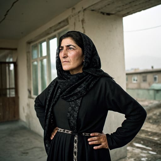 Azerbaijanis, rendered by Recraft V3 from the shared prompt, AI-generated adult subject