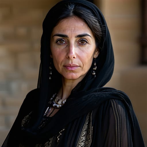 Azerbaijanis, rendered by Stable Diffusion 3.5 Large from the shared prompt, AI-generated adult subject