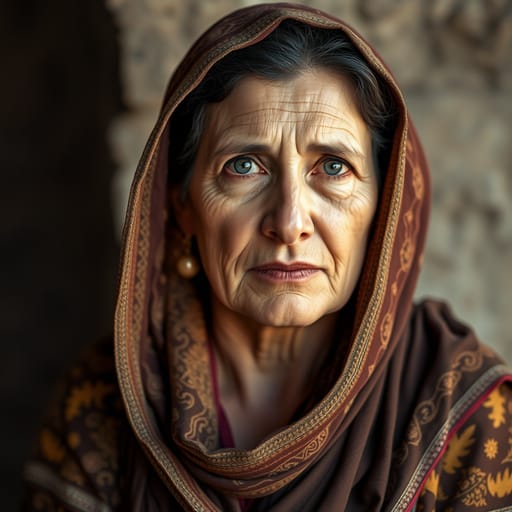 Balochi, rendered by FLUX.1 schnell from the shared prompt, AI-generated adult subject