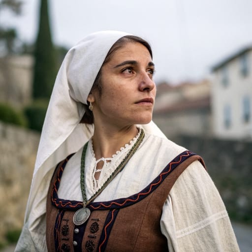 Basques, rendered by Recraft V3 from the shared prompt, AI-generated adult subject