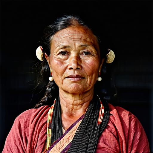 Batak, rendered by Stable Diffusion 3.5 Large from the shared prompt, AI-generated adult subject