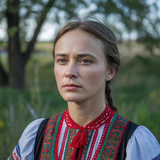 Belarusians, rendered by Ideogram 3.0 Turbo from the shared prompt, AI-generated adult subject