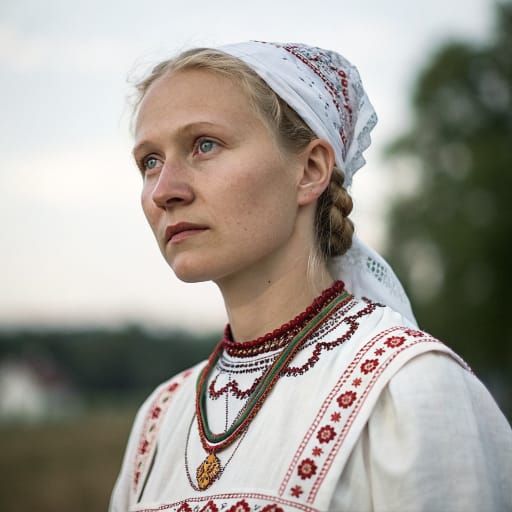 Belarusians, rendered by Recraft V3 from the shared prompt, AI-generated adult subject