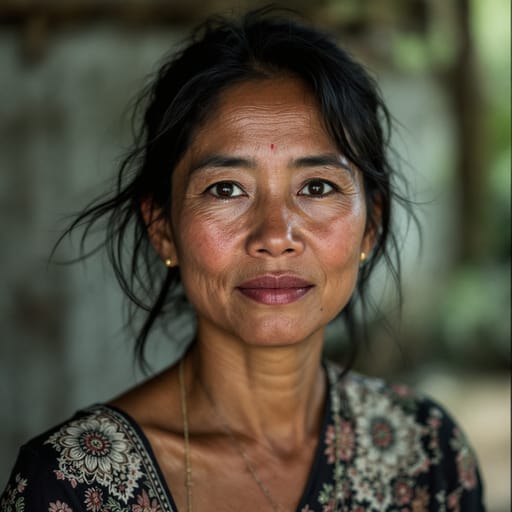 Bidayuh, rendered by FLUX 1.1 Pro from the shared prompt, AI-generated adult subject
