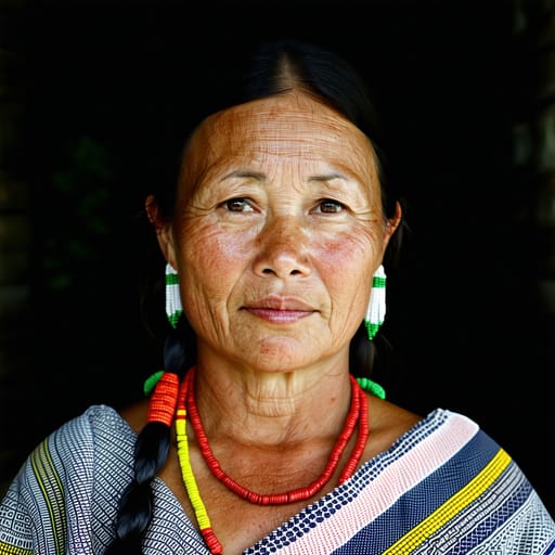 Bidayuh, rendered by Stable Diffusion 3.5 Large from the shared prompt, AI-generated adult subject
