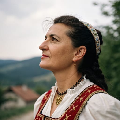 Bosniaks, rendered by Recraft V3 from the shared prompt, AI-generated adult subject