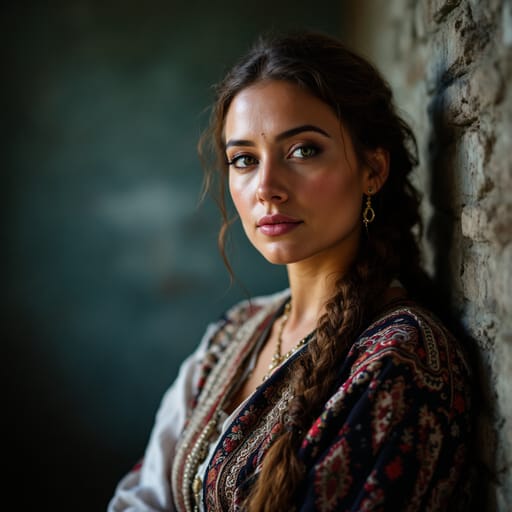 Bulgarians, rendered by FLUX 1.1 Pro from the shared prompt, AI-generated adult subject