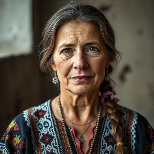 Bulgarians, rendered by FLUX.1 schnell from the shared prompt, AI-generated adult subject