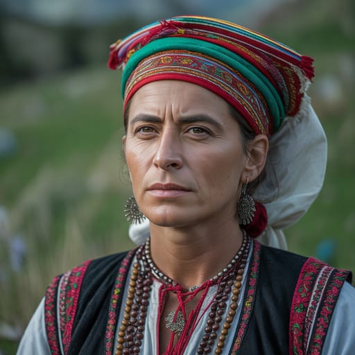 Bulgarians, rendered by Ideogram 3.0 Turbo from the shared prompt, AI-generated adult subject