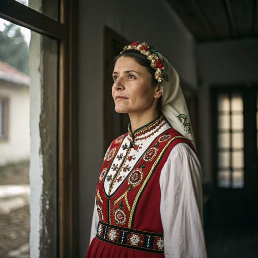 Bulgarians, rendered by Recraft V3 from the shared prompt, AI-generated adult subject