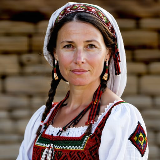 Bulgarians, rendered by Stable Diffusion 3.5 Large from the shared prompt, AI-generated adult subject