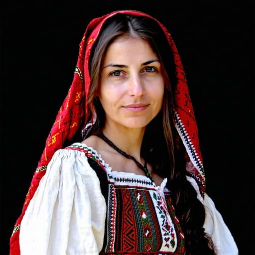 Bulgarians, rendered by Stable Diffusion 3.5 Large from the shared prompt, AI-generated adult subject
