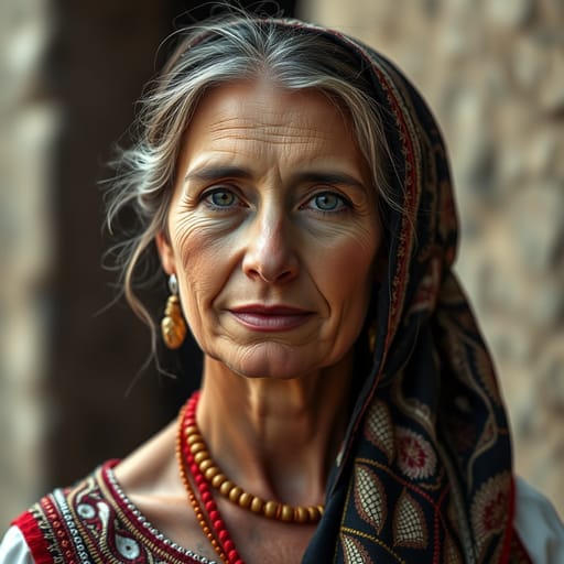 Catalans, rendered by FLUX.1 schnell from the shared prompt, AI-generated adult subject
