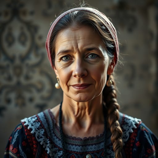 Catalans, rendered by FLUX.1 schnell from the shared prompt, AI-generated adult subject