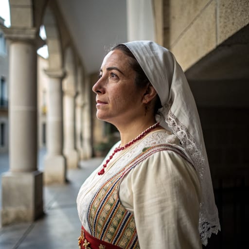 Catalans, rendered by Recraft V3 from the shared prompt, AI-generated adult subject