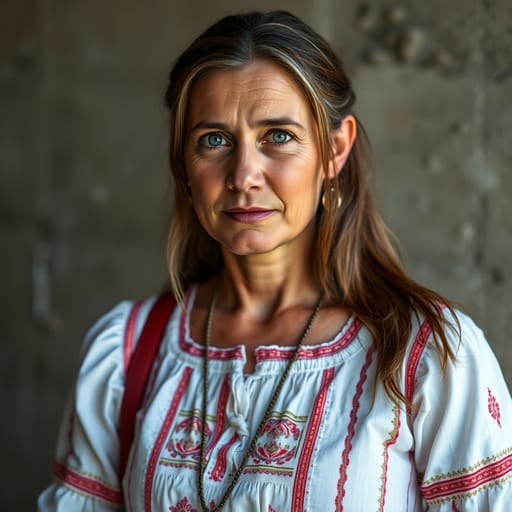 Croats, rendered by FLUX.1 schnell from the shared prompt, AI-generated adult subject