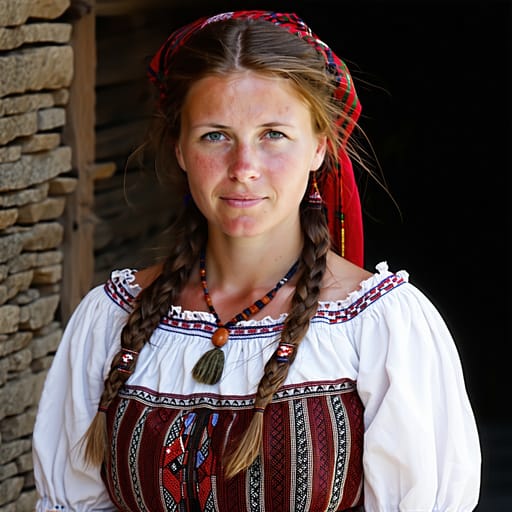 Croats, rendered by Stable Diffusion 3.5 Large from the shared prompt, AI-generated adult subject