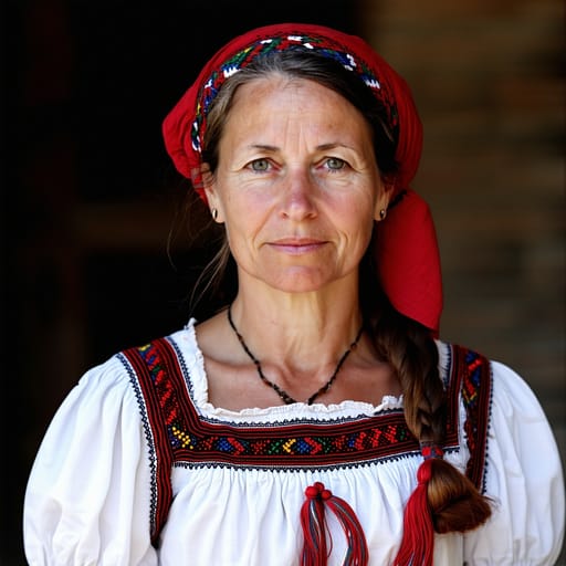 Croats, rendered by Stable Diffusion 3.5 Large from the shared prompt, AI-generated adult subject