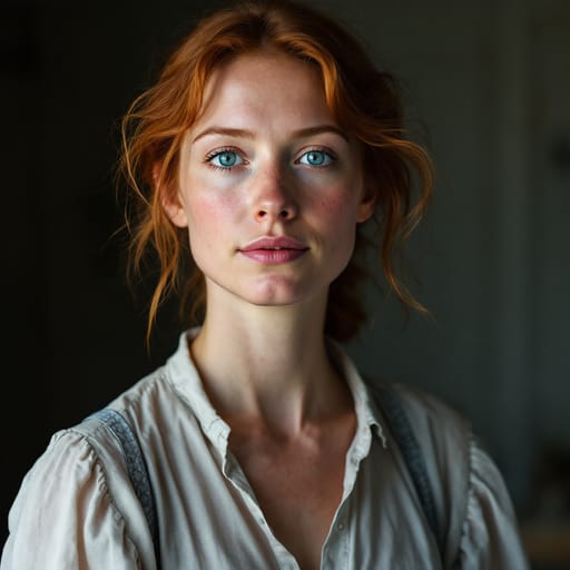 Danes, rendered by FLUX 1.1 Pro from the shared prompt, AI-generated adult subject