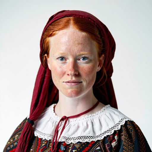 Danes, rendered by Stable Diffusion 3.5 Large from the shared prompt, AI-generated adult subject