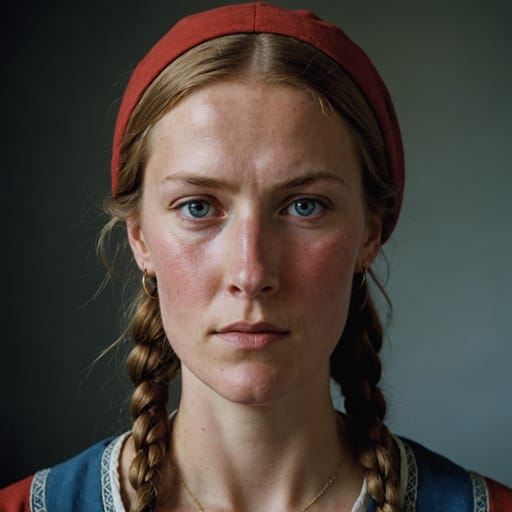 Danes, rendered by Stable Image Core from the shared prompt, AI-generated adult subject