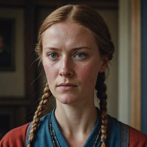 Danes, rendered by Stable Image Core from the shared prompt, AI-generated adult subject