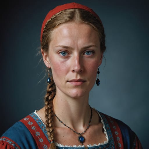 Danes, rendered by Stable Image Core from the shared prompt, AI-generated adult subject