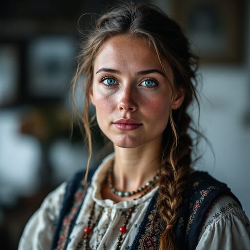 Estonians, rendered by FLUX 1.1 Pro from the shared prompt, AI-generated adult subject