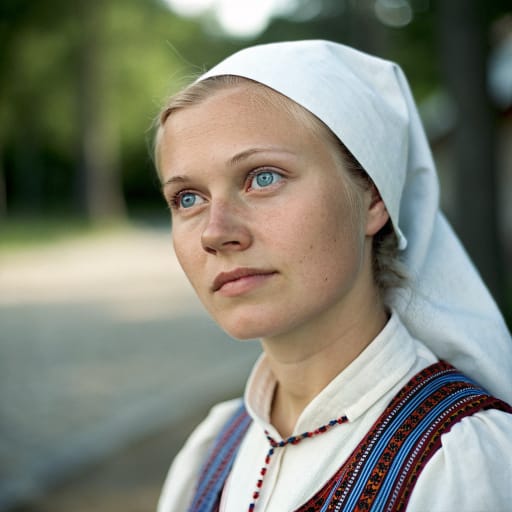 Estonians, rendered by Recraft V3 from the shared prompt, AI-generated adult subject