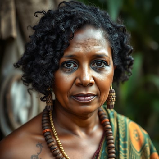 Fijians, rendered by FLUX.1 schnell from the shared prompt, AI-generated adult subject