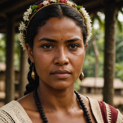 Fijians, rendered by Stable Image Core from the shared prompt, AI-generated adult subject