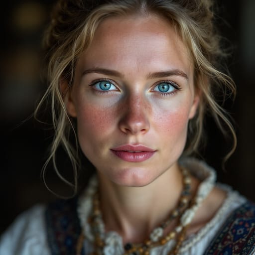 Frisians, rendered by FLUX 1.1 Pro from the shared prompt, AI-generated adult subject