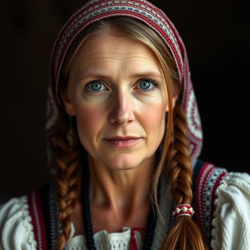 Frisians, rendered by FLUX.1 schnell from the shared prompt, AI-generated adult subject
