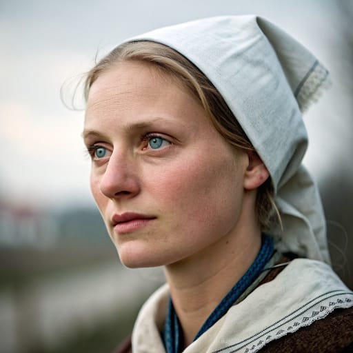 Frisians, rendered by Recraft V3 from the shared prompt, AI-generated adult subject