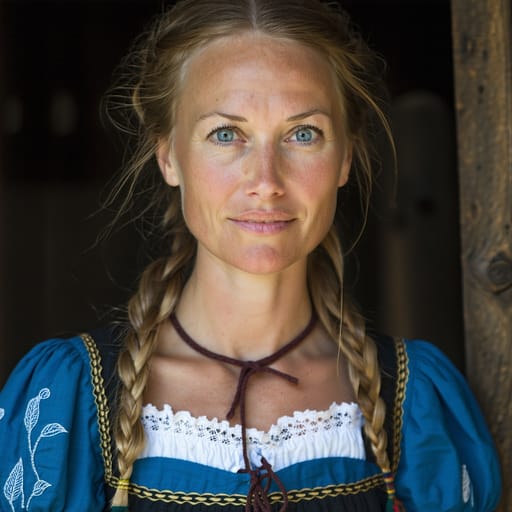 Frisians, rendered by Stable Diffusion 3.5 Large from the shared prompt, AI-generated adult subject